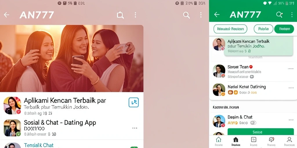 Tampilan antarmuka AN777 yang modern dan menarik.