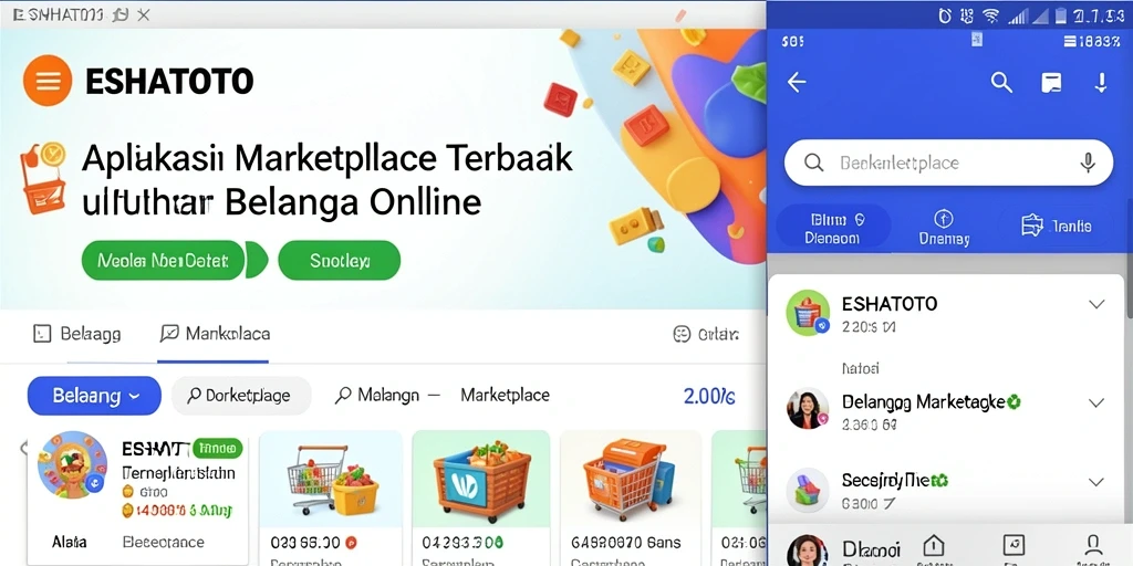 Antarmuka ESHATOTO yang ramah pengguna dan fungsional.