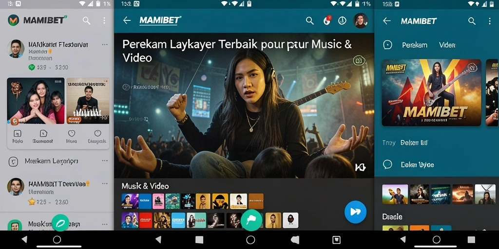 Screenshot MAMIBET menampilkan fitur perekaman layar dengan antarmuka yang user-friendly.