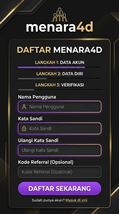 Tampilan halaman daftar menara4d